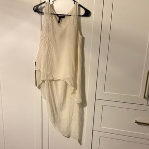 BCBG sheer silk flowy tank top